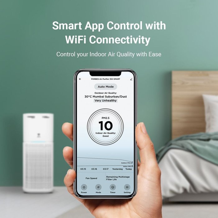 Forbes air purifier smart app control with WiFi
