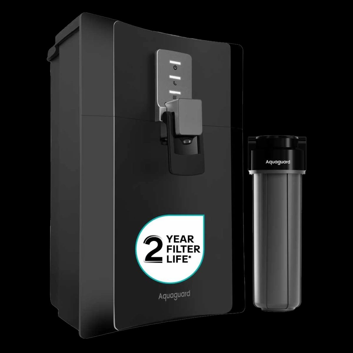 Aquaguard black domestic RO+UV purifier